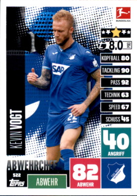 Match Attax Extra 20/21 - 522 Kevin Vogt Abwehrchefs
