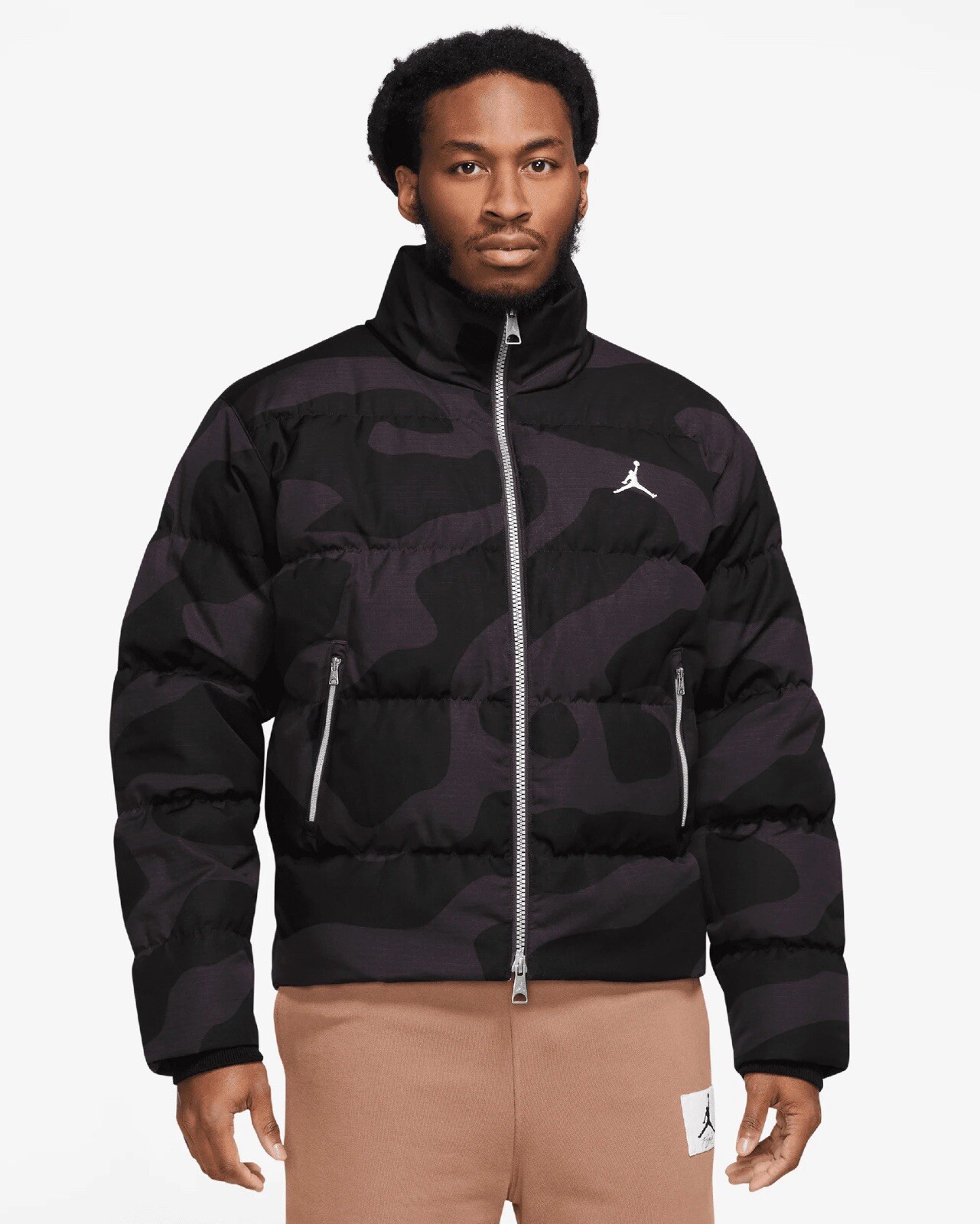 SACAI X NIKE Nuovo Jordan Heritage Nike piumino cappotto mimetico nero grande nuovo con etichette $325msrp
