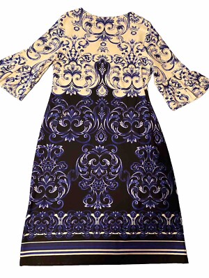 Charter Club Women's Blue & White Print Dress Size XS | eBay