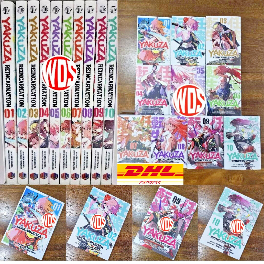 Nuevo Cómic Yakuza Reencarnación Manga Juego Completo Volumen 1-10 Versión en Inglés - DHL