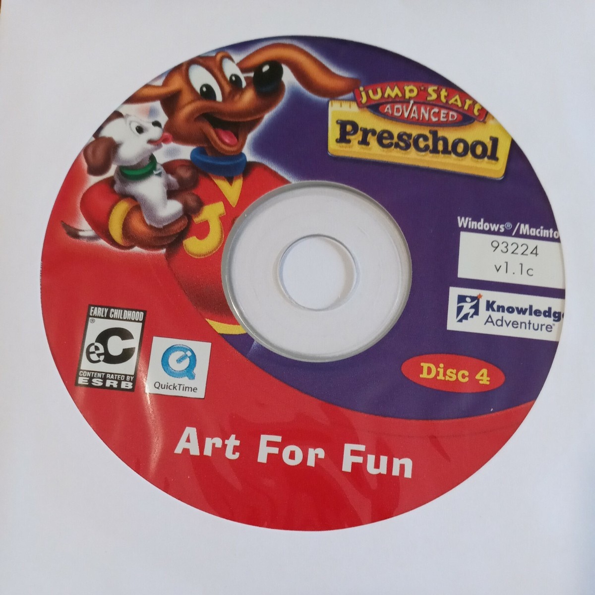 Jumpstart advanced preschool art for fun CD disc 4 | eBay