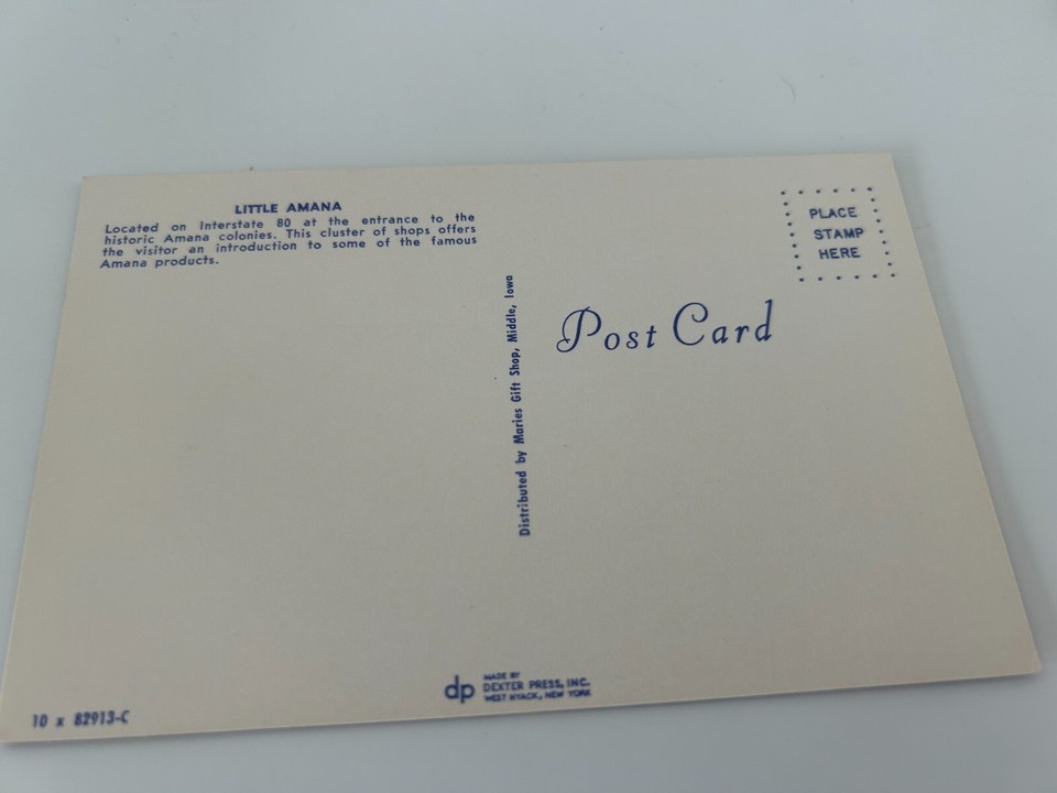 Little Amana Gift Shops Iowa Postcard eBay