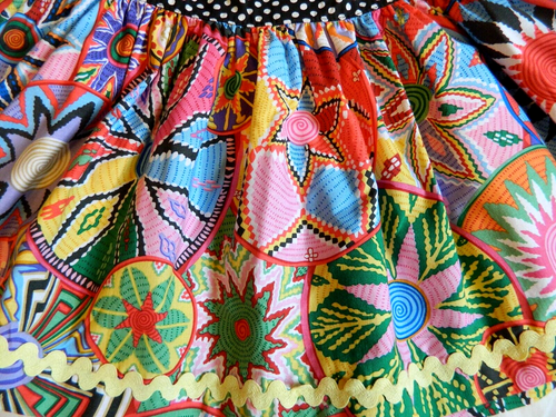 Matilda Jane Platinum Peasant Dress/Top size 4 Mod Floral - Picture 3 of 6