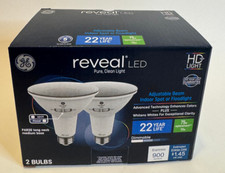 GE 12W 75w 2pk Reveal Long Neck LED Light Bulbs dimable flood / spot ADJUSTABLE