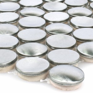 Mosaikfliese Metall Edelstahl Celeus Silber Gewellt Fur Wohnwande Gaste Wc Deko Ebay