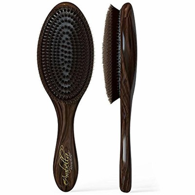 100% Natural Boar Bristle Hair Brush Best Used For Short Or Long Hair, Beards- Soft Bristles-Professional Salon Quality- For Men And Women- Light Weight. Buy Now (784672967013)