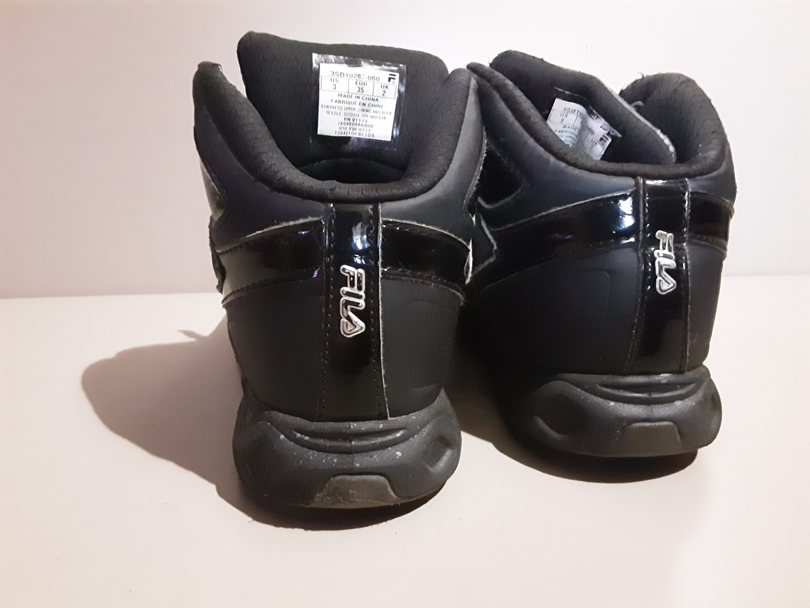 SAOLA Scarpe Fila giovani 3 ragazzi sneakers medie atletiche grigie stringate alte