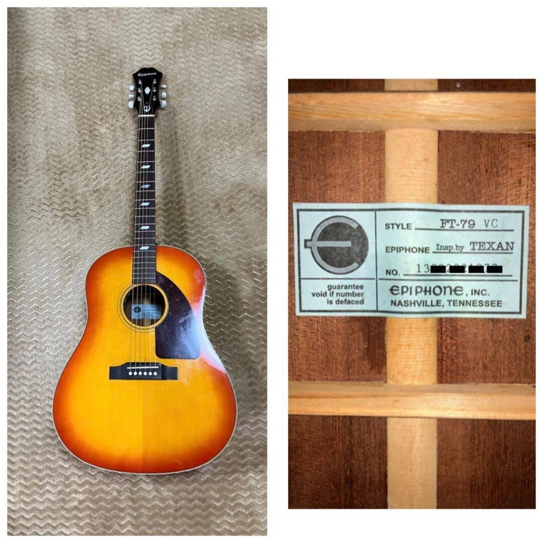 Price cut Epiphone FT 79 VC Texan Electric Acoustic Guitar From Japan
