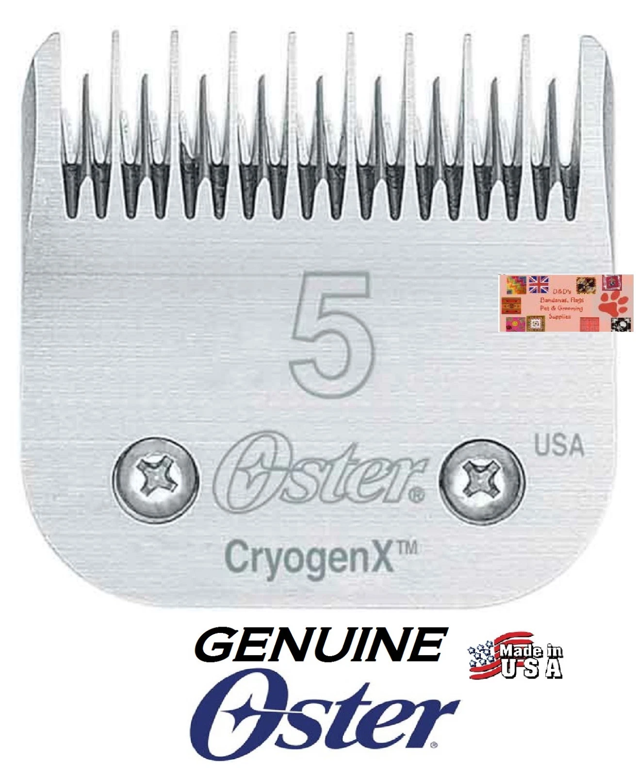 Oster CryogenX 5 SKIP Tooth BLADE*Fit A5/A6,Most Andis,Wahl Clipper PET GROOMING