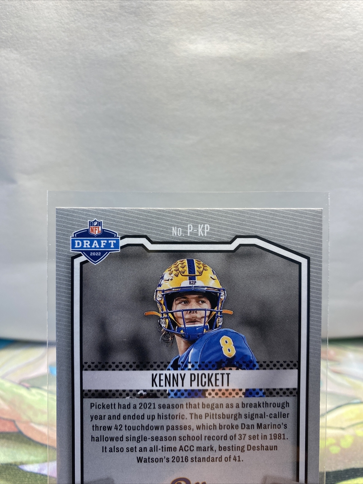 2022 Score Football Kenny Pickett Potential Insert RC Pittsburgh