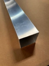 4"x 4"x 1/8" Wall Aluminum Square Tube x 48" Long, 6061 Aluminum, Box Tube