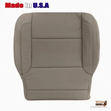 2014 - 2019 GMC Sierra Passenger Bottom Perforated Leather Seat Cover Dune Tan