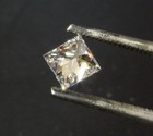 GIA certified loose .50ct SI1 E princess cut diamond vintage antique Natural — photo 5