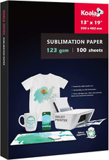 Koala Sublimation Paper 13X19 Inches Easy to DIY T-Shirts,Tumblers,Mugs Only Com
