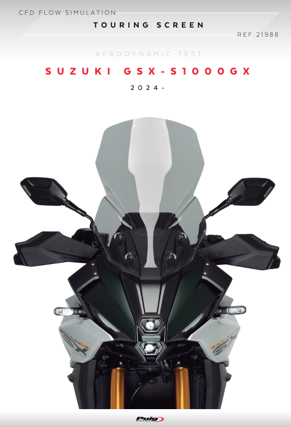 Puig Touring Screen Windshield Dark Smoke Suzuki GSX-S1000GX