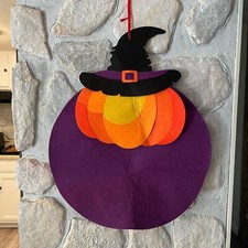 Halloween Theme Felt Activity Wall Hanging With Felt Pieces