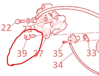 Ducati Titanium parafusos de pinça de freio traseiro 1098 749 899 Ti Parafusos de montagem monstro - Imagem 2 de 4