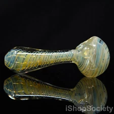 4.5" Fumed Spiral Vortex Tobacco Smoking Pipe Thick Collectible Pipes - P606C