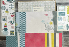 WINTER ADDITIONS 12x12 Scrapbook Paper Mats Stickers Creative Memories