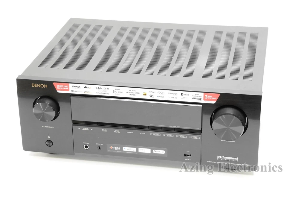 Denon AVR-X3800H 9.4-Channel Home Theater AV Receiver 8K Ultra HD - Image 2 of 4