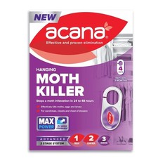 Acana Hanging Moth Killer & Freshener, 4 Pack - Lavender Fragrance