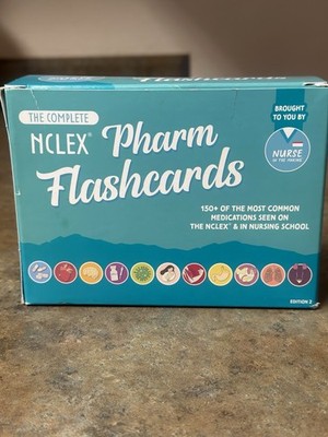 Nurse in the Making Complete NCLEX Pharm Flashcards Edition 2 Nursing Study Set