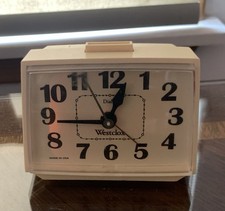 Westclox Dialite Vintage Electric Alarm Clock Model 22090-22540 Made in USA