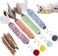 Katzenminze Sticks Matatabi Kauspielzeug Kauholz FüR Katzen Zahnpflege Spielzeug