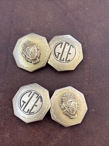 Vintage Art Deco Delta Tau Delta Fraternity Cufflinks