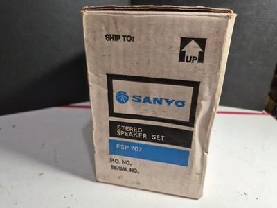 Pair of Vintage sanyo fsp 707 speakers NOS | eBay