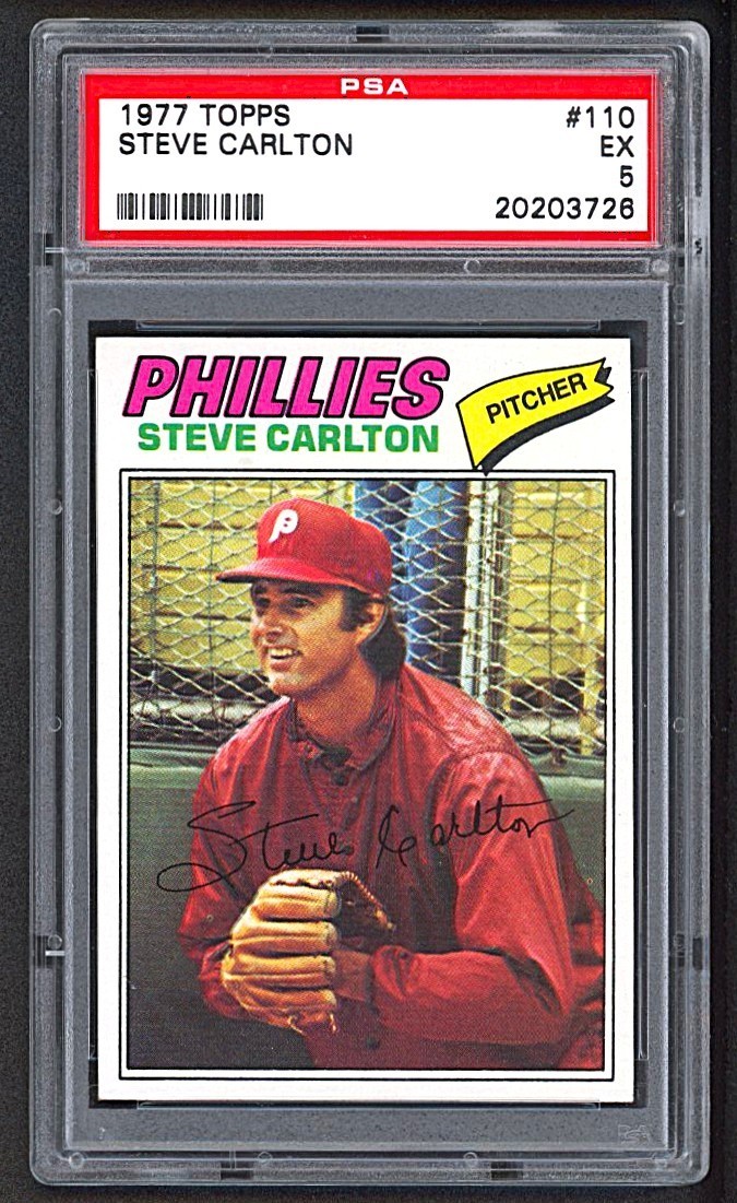 1977 Topps - Steve Carlton #110 PSA 5