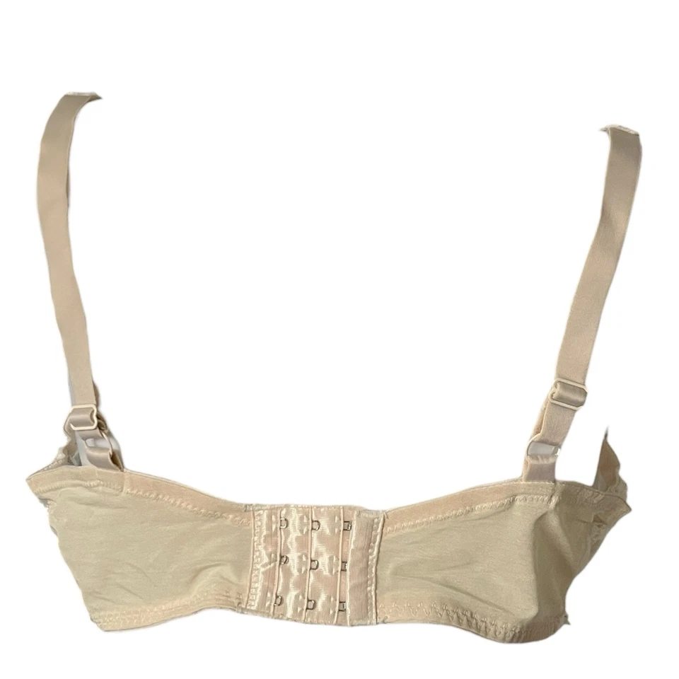Lunaire Sheer Lace Bra Ivory Underwire Unlined Neutral Size 40DD - Image 2 of 4