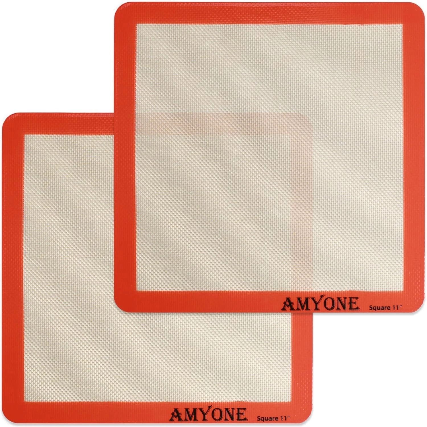 AMYONE Square Silicone Baking Mats for 11 Inch Cake Pan/11x11 Cheesecake Pan