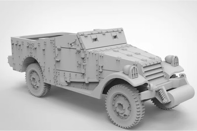 3D printed KIT 1/72/87/48 US M3A1E1 reconnaissance vehicle Unpainted Model