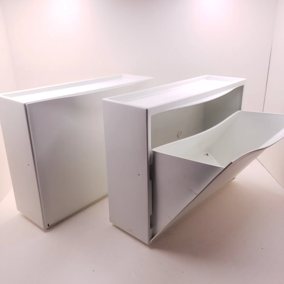 Paquete de 2 gabinetes de almacenamiento de zapatos IKEA TRONES® nuevos organizadores de estante montados en la pared blancos Foto 3 de 3