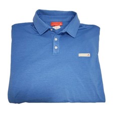 REDVANLEY "Tranquilo Golf Club" Blue/White Polo Shirt MADE IN USA Size LG - EUC
