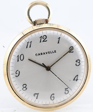 CARAVELLE DRESS POCKET WATCH, 1281-50, 7j, FE 140-1, 42.85mm, RUNS M6