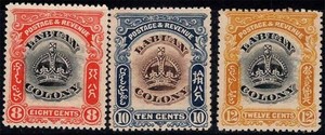 Labuan 1902 Mi. 102-104 Sans gomme 60% couronne, blason