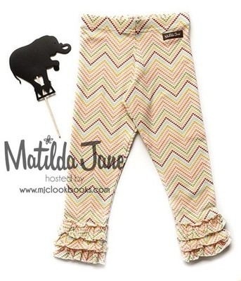 Matilda Jane Wonderful Parade Razzle Leggings Girls Size 12 New With Tags!