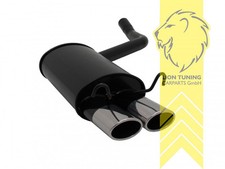 Sportauspuff Endschalldämpfer für Mercedes Benz W201 190E 2 x 85/58mm SR-Design