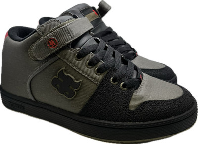 Ipath Grasshopper grün schwarz gewachstes Canvas Hi Top Skateboard Herren Schuhe US9/UK8