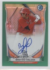 2014 Bowman Chrome Prospect Green Refractor 59/75 Breyvic Valera Auto 4l3