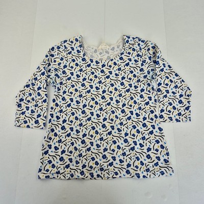 SEASALT CORNWALL Luminary Top 14 blau geblümt Damen 3/4 Arm Bio