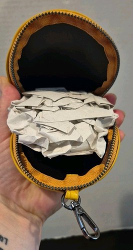 BNWOT Minis By Mellow Pocketbook And Coin Purse Instagram Yellow Leather - Picture 6 of 7