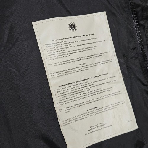Mustang Survival MC1532 Shipboard Parka XLarge Navy Black/Orange Used - Picture 10 of 14