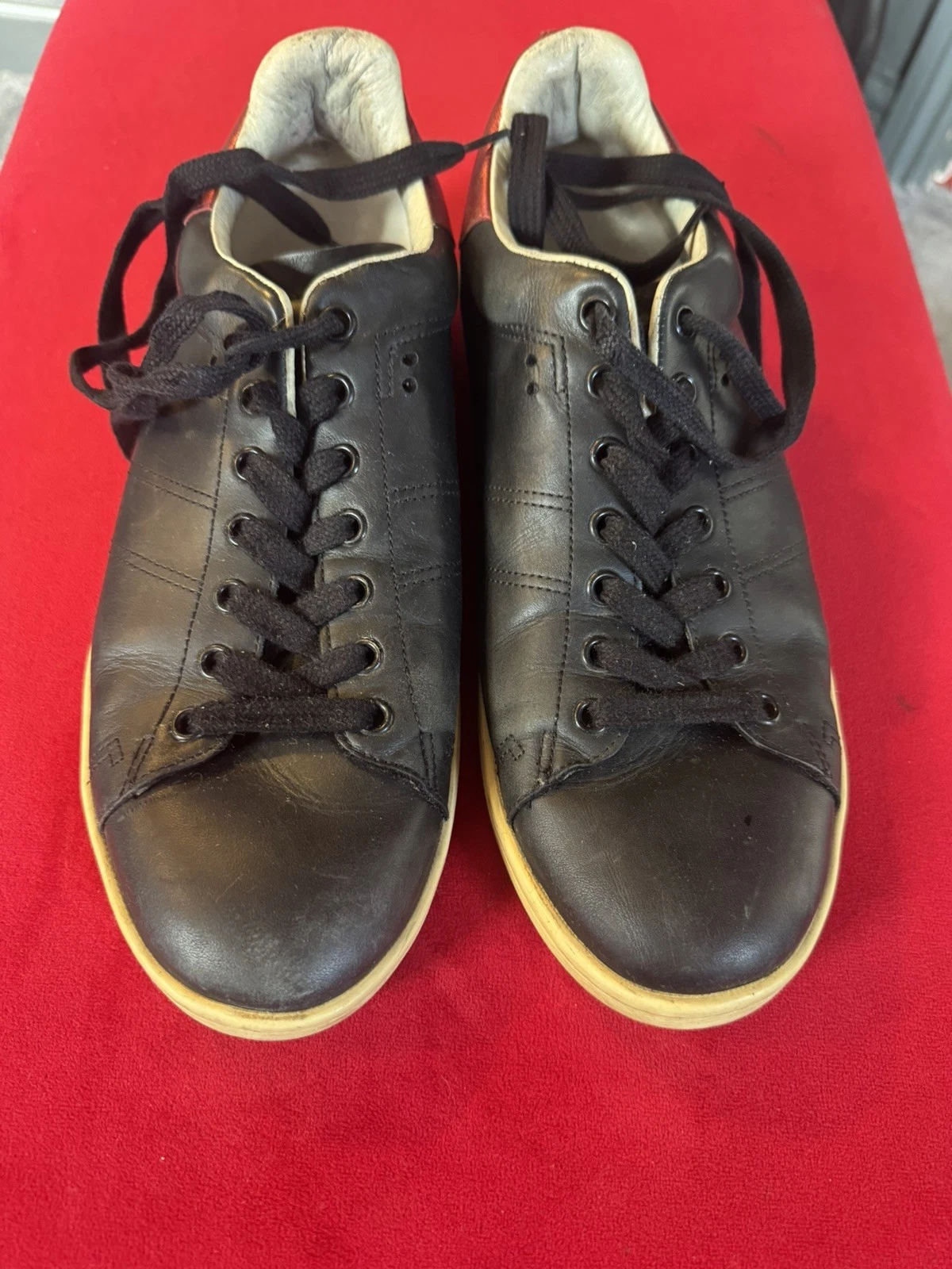 Isabel Marant Étoile Women's Black/ Red Comfortable Trainers UK 8 size 41