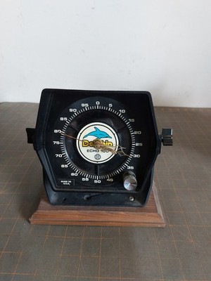 Vintage Depth Sounder Fish Finder Custom CLOCK Works Dolphin Echo 100