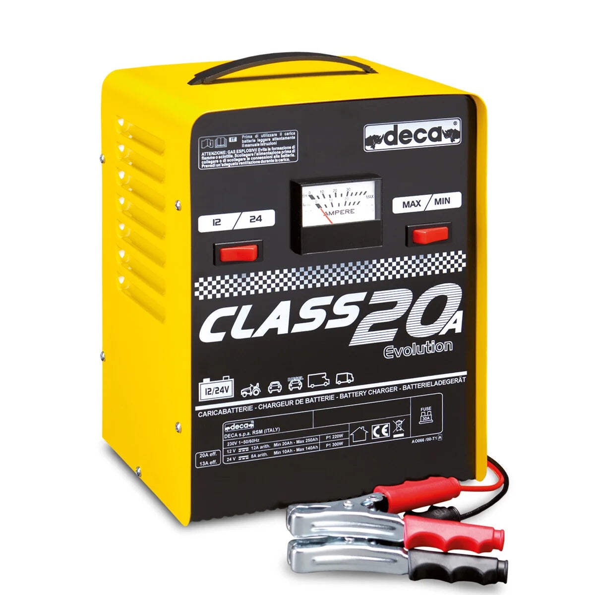 Caricabatteria 12-24V Deca CLASS 20A rasaerba auto diesel camper caravan camion