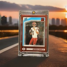 Jayden Daniels 2024 Panini Clearly Donruss Rated Rookie Red /99 RC #52