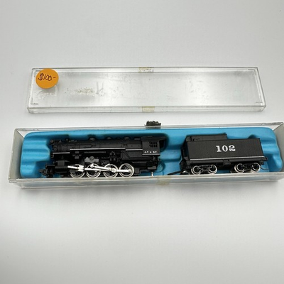 #ad ATLAS RIVAROSSI N SCALE #2111 0 8 0 STEAM LOCOMOTIVE A.T.amp; S.F. #102 5 POLE ARMA $29.99